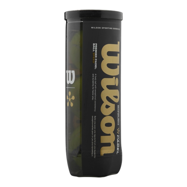 Wilson Padelowe piłki Premier Padel Speed żółte, opakowanie 3 szt.